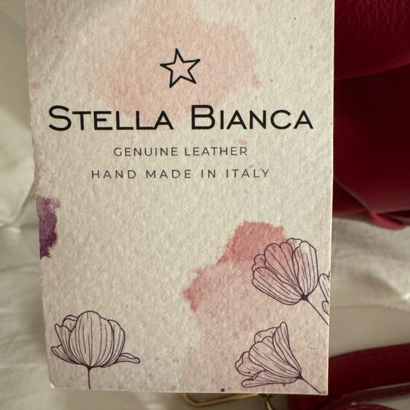 Red Italian Leather Two Way Purse! - Picture 3 of 4